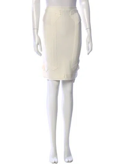 Pre-owned Herve Leger Knee-length Skirt In Neutral