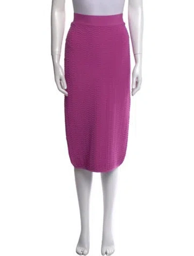Pre-owned Herve Leger Knee-length Skirt In Purple
