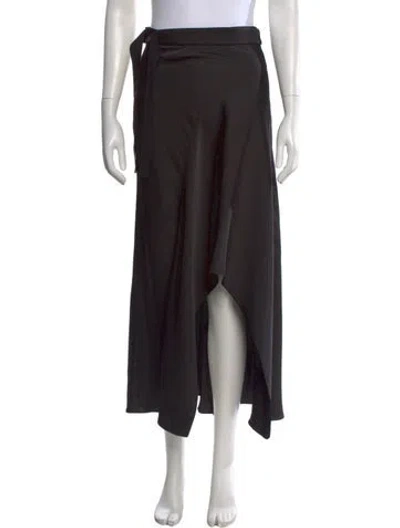Pre-owned Herve Leger Long Skirt In Black
