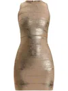 Herve Leger The Quinn Bandage Dress In 中性色