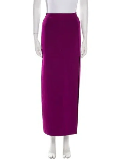 Pre-owned Herve Leger Midi Length Skirt In Purple