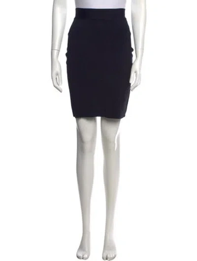 Pre-owned Herve Leger Mini Skirt In Black