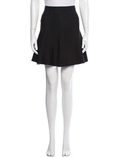 Pre-owned Herve Leger Mini Skirt In Black