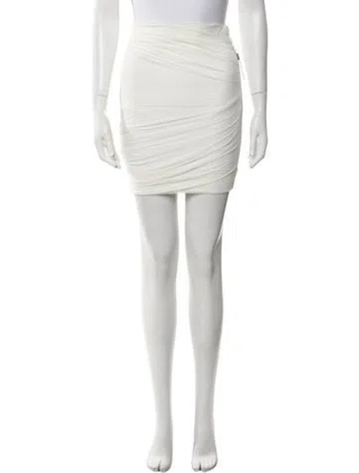 Pre-owned Herve Leger Mini Skirt In Neutral