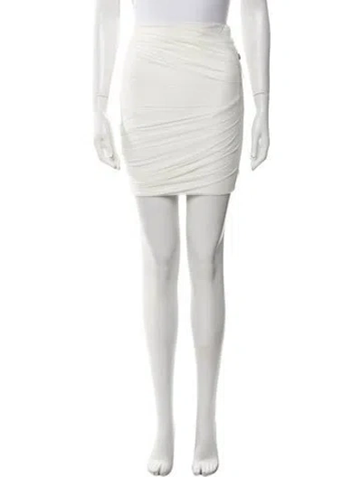 Pre-owned Herve Leger Mini Skirt W/ Tags In Neutral