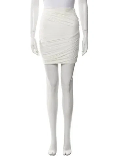 Pre-owned Herve Leger Mini Skirt W/ Tags In Neutral
