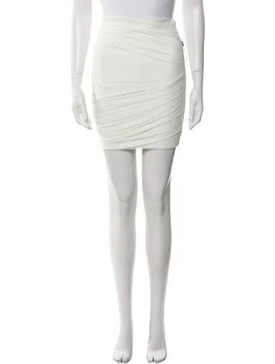 Pre-owned Herve Leger Mini Skirt W/ Tags In Neutral