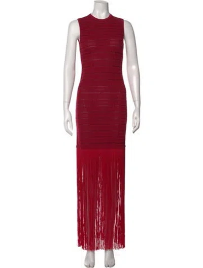Pre-owned Herve Leger Nylon Long Dress