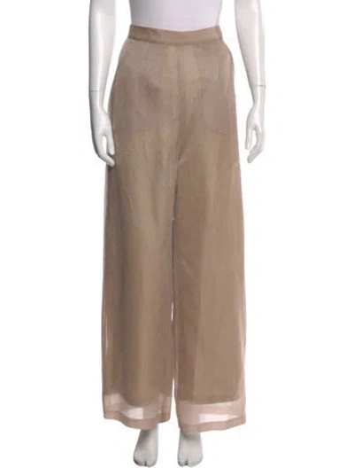 Pre-owned Herve Leger Nylon Wide Leg Pants