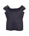 Herve Leger Off The Shoulder Bandage Top In Black Rayon In Black