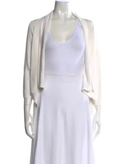 Pre-owned Herve Leger Open Front Sweater In Neutrals