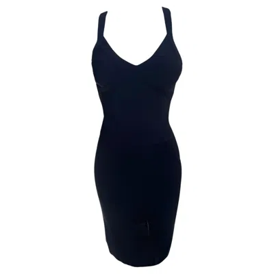 Pre-owned Herve Leger Hervé Legér Paris 1990's Iconic Black Bandage Dress