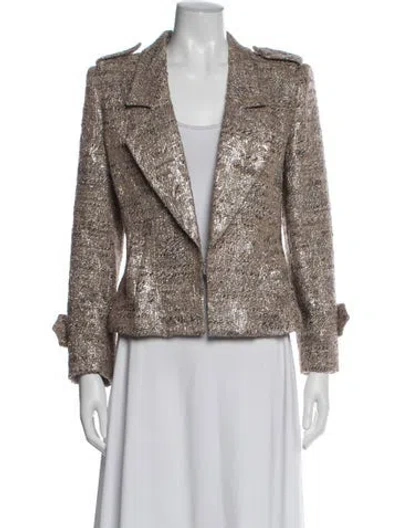 Pre-owned Herve Leger Patterned Blazer