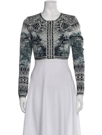 Pre-owned Herve Leger Printed Bolero W/ Tags In Purple
