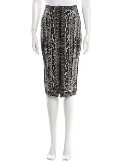 Pre-owned Herve Leger Printed Knee-length Skirt In Multi