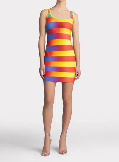 Herve Leger Rainbow Mini Bandage Dress