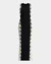 Herve Leger Womens Black Silver Ruby Sleeveless Intarsia-knit Pattern Gown In Black Silver Combo