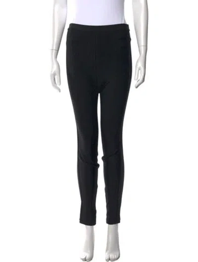 Pre-owned Herve Leger Skinny Leg Pants In Black
