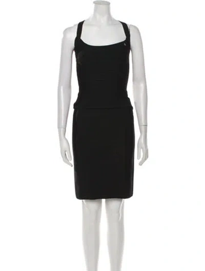 Pre-owned Herve Leger Skirt Set In Black