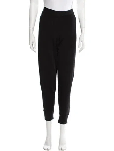 Pre-owned Herve Leger Straight Leg Pants In Black