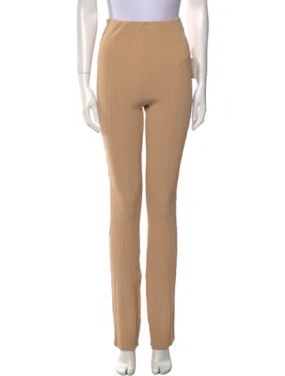 Pre-owned Herve Leger Straight Leg Pants W/ Tags In Neutrals