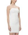 Herve Leger Strapless Bandage Dress In Alabaster