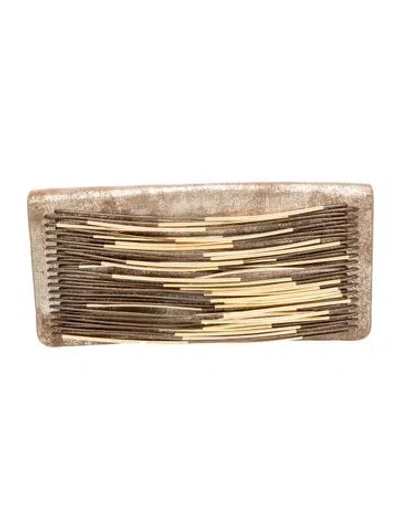 Pre-owned Herve Leger Suede Clutch In Multi