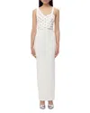 Herve Leger The Adeline Gown In Alabaster