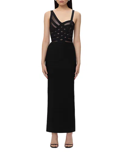 Herve Leger The Adeline Gown In Black