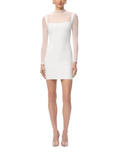 Herve Leger The Amy Dress In White
