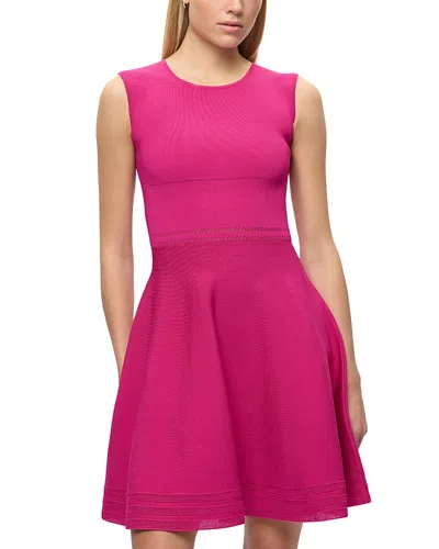 Herve Leger The Anna Knit Dress In Pink