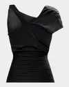 Herve Leger The Astrid Asymmetric Top In Black