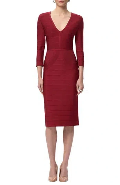 Herve Leger The Athena Dress In Red