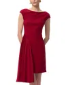 Herve Leger The Bethany Asymmetric Dress In Red