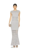 Herve Leger The Camila Gown In Grey