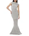 Herve Leger The Camila Gown In Met Silver