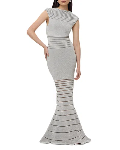 Herve Leger The Camila Gown In Met Silver