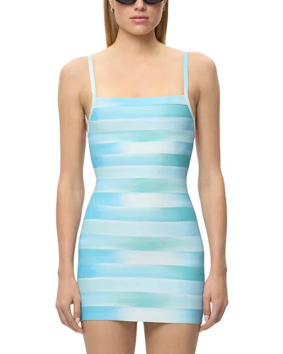 Herve Leger The Charlie Dress In Blue