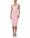 Herve Leger Clea Gradient-effect Midi Dress In Pink