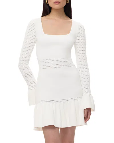 Herve Leger The Colette Dress In Alabaster
