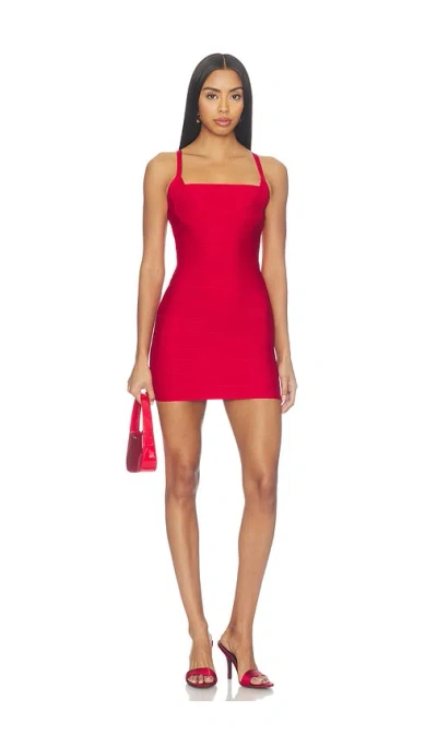 Herve Leger The Dance Floor Dress In Red