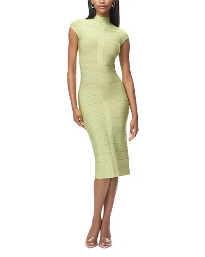 Herve Leger The Davina Dress In Green
