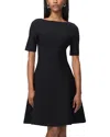 Herve Leger The Donna Pointelle-knit Dress In Black