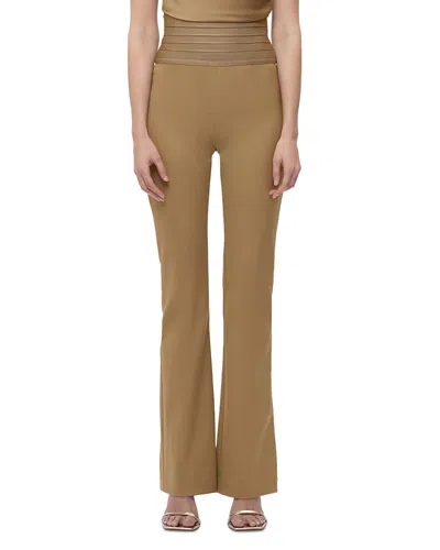 Herve Leger The Emery Pants In Latte