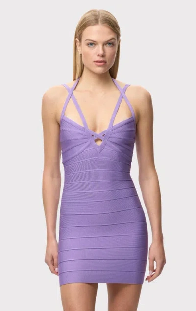 Herve Leger The Erin Dress In Purple