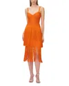 Herve Leger The Georgia Dress In Orange