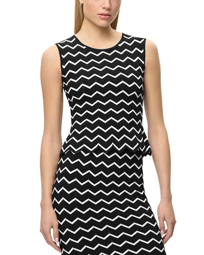 Herve Leger The Giana Sleeveless Top In Black
