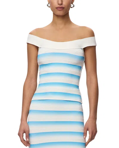 Herve Leger The Jessi Top In Blue