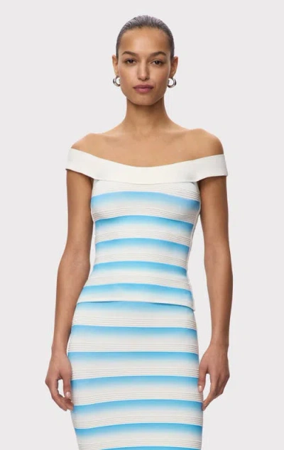 Herve Leger The Jessi Top In Blue
