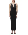 Herve Leger The Jocelyn Strappy Gown In Black